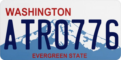 WA license plate ATR0776