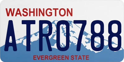 WA license plate ATR0788