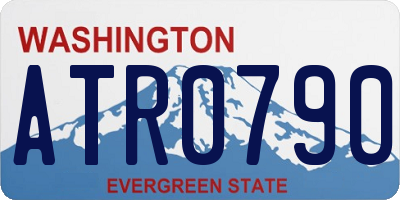 WA license plate ATR0790