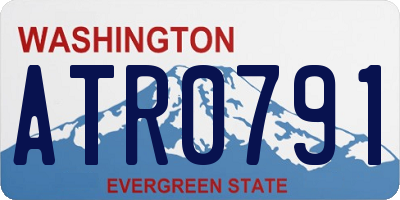 WA license plate ATR0791