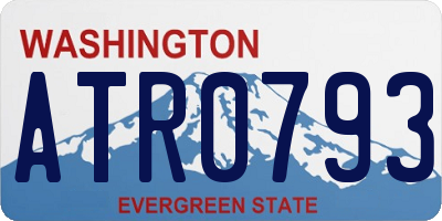 WA license plate ATR0793