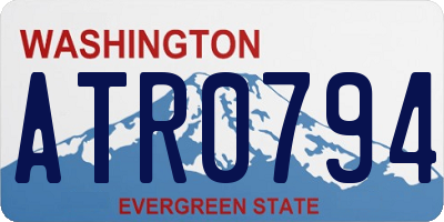 WA license plate ATR0794