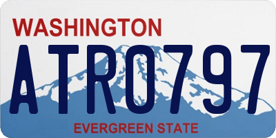 WA license plate ATR0797
