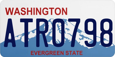 WA license plate ATR0798