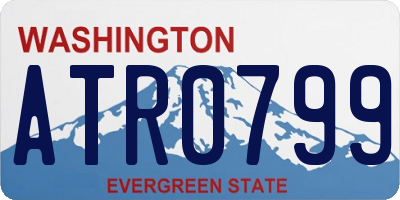 WA license plate ATR0799