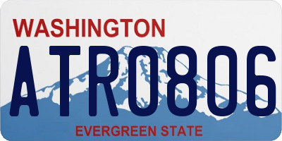 WA license plate ATR0806