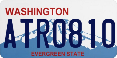WA license plate ATR0810