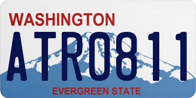 WA license plate ATR0811