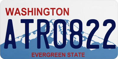 WA license plate ATR0822