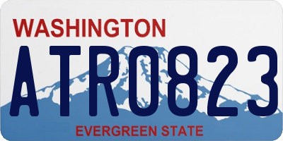 WA license plate ATR0823