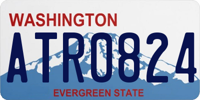 WA license plate ATR0824