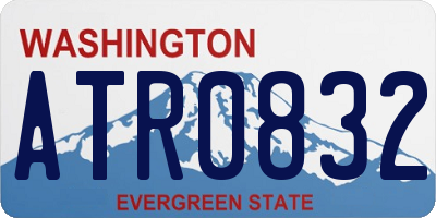 WA license plate ATR0832