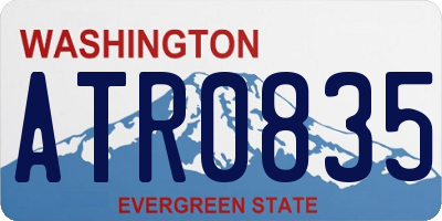 WA license plate ATR0835