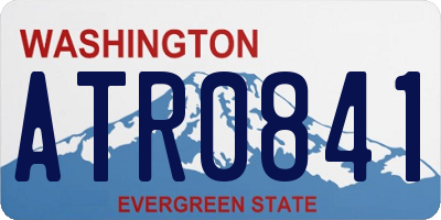 WA license plate ATR0841