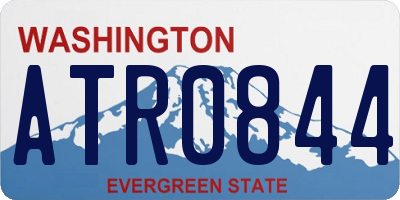 WA license plate ATR0844