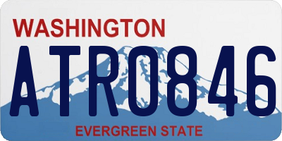WA license plate ATR0846