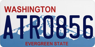 WA license plate ATR0856