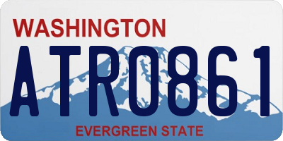 WA license plate ATR0861