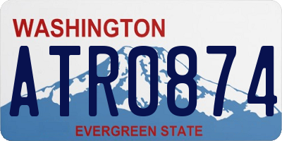 WA license plate ATR0874