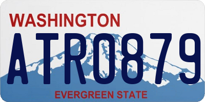 WA license plate ATR0879