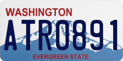 WA license plate ATR0891
