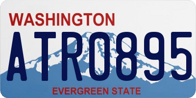 WA license plate ATR0895