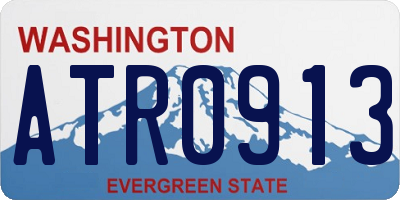 WA license plate ATR0913