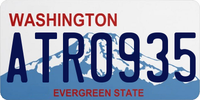 WA license plate ATR0935