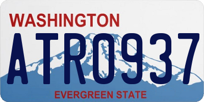 WA license plate ATR0937