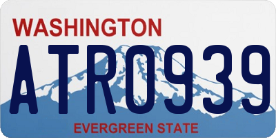 WA license plate ATR0939