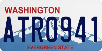 WA license plate ATR0941