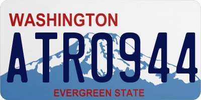 WA license plate ATR0944