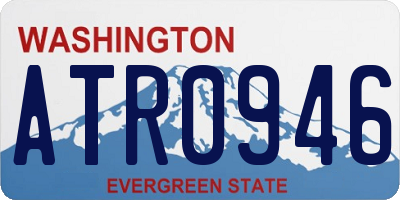 WA license plate ATR0946