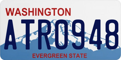 WA license plate ATR0948