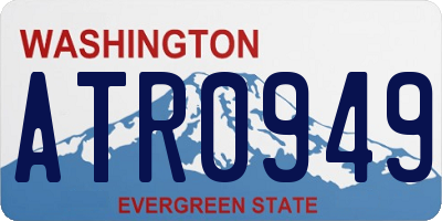 WA license plate ATR0949