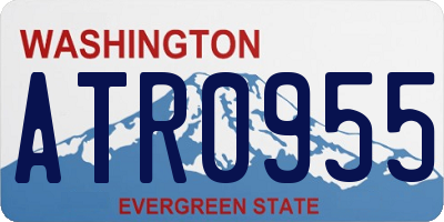 WA license plate ATR0955