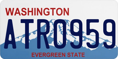 WA license plate ATR0959