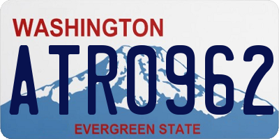 WA license plate ATR0962