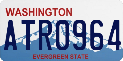 WA license plate ATR0964