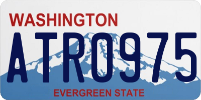 WA license plate ATR0975