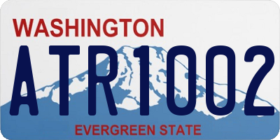 WA license plate ATR1002