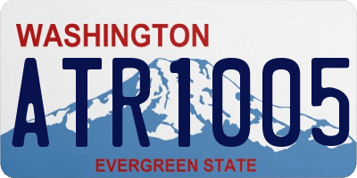 WA license plate ATR1005