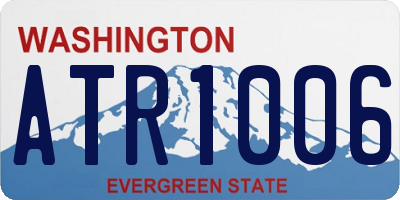 WA license plate ATR1006