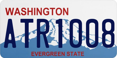 WA license plate ATR1008