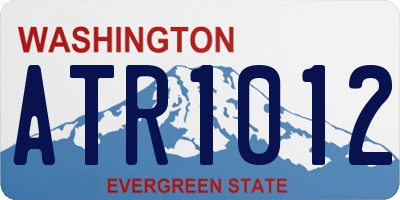 WA license plate ATR1012