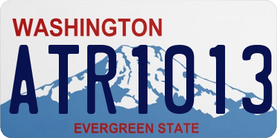 WA license plate ATR1013