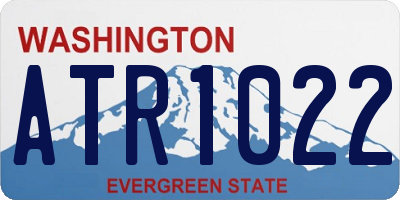 WA license plate ATR1022
