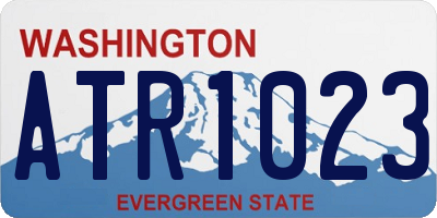 WA license plate ATR1023