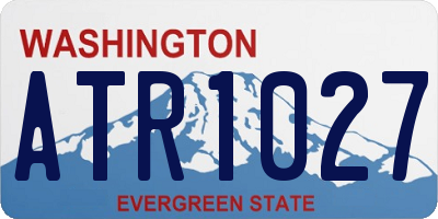 WA license plate ATR1027