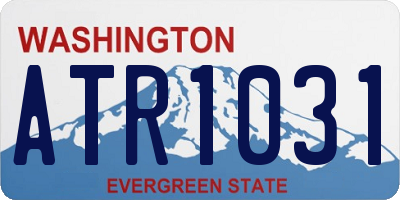 WA license plate ATR1031